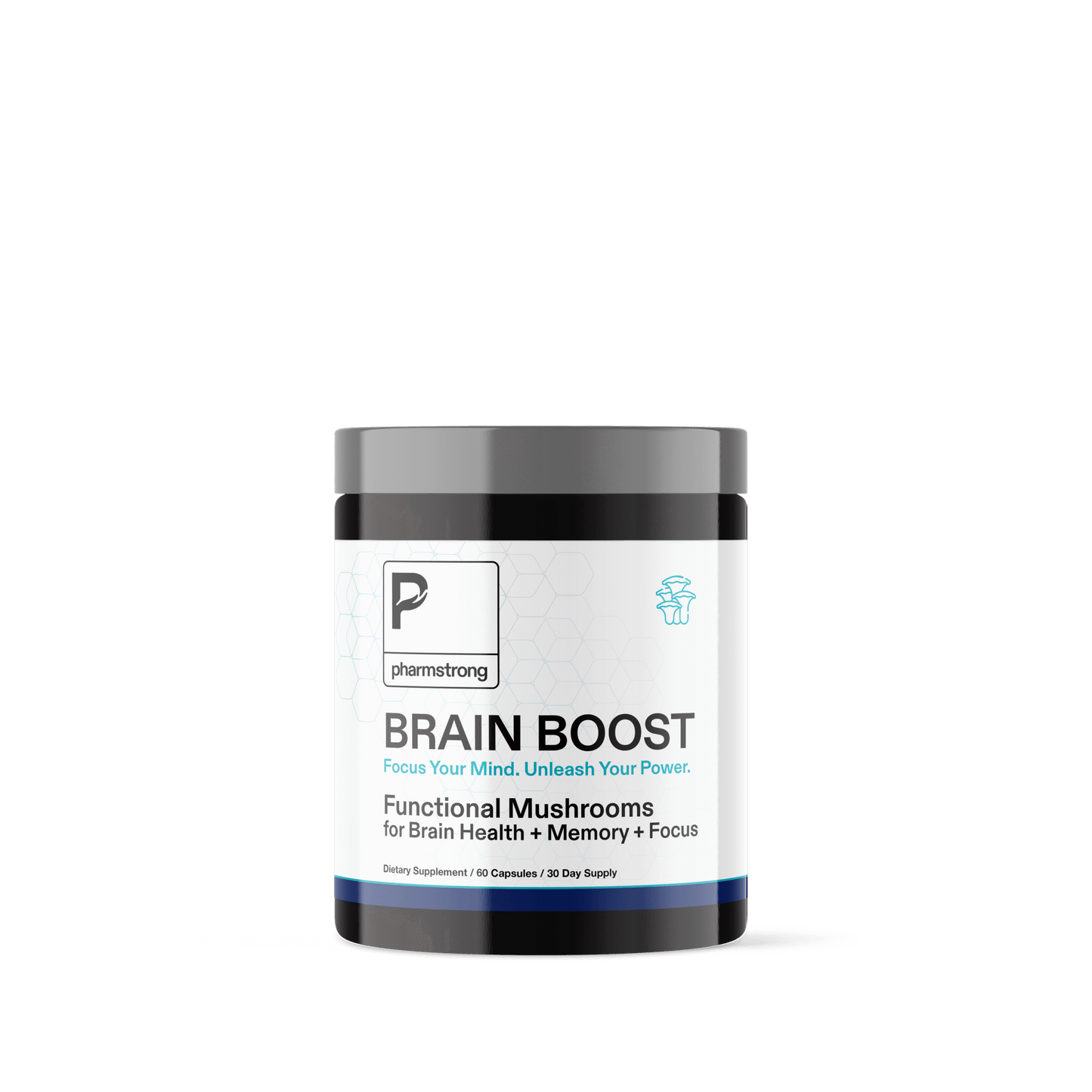 Brain Boost – Functional Mushrooms for Brain Health, Memory, and Focus (60 Capsules)