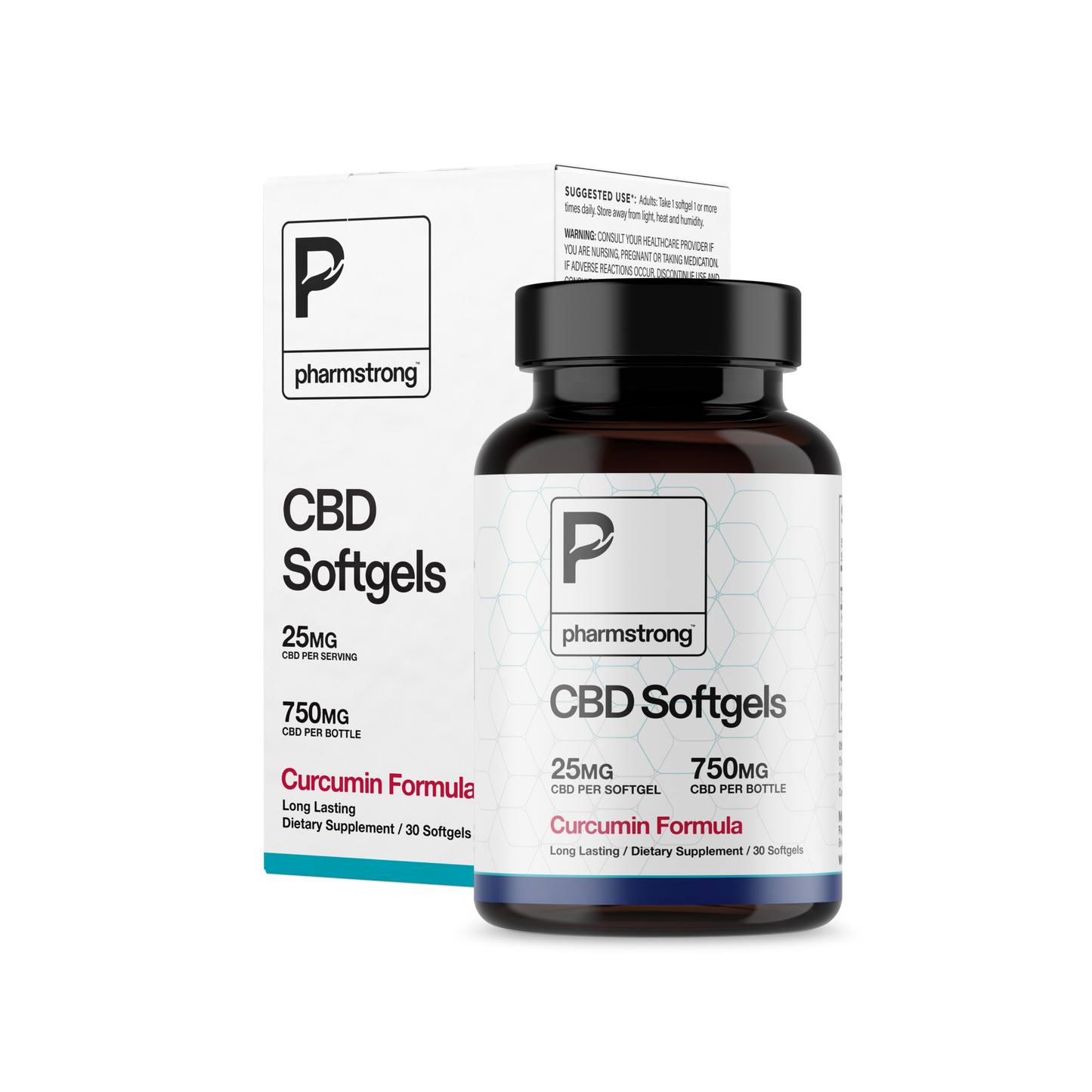 CBD Curcumin Softgels, 750mg