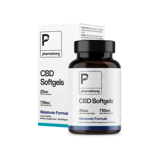 CBD and Melatonin Softgels with CBN, 750mg