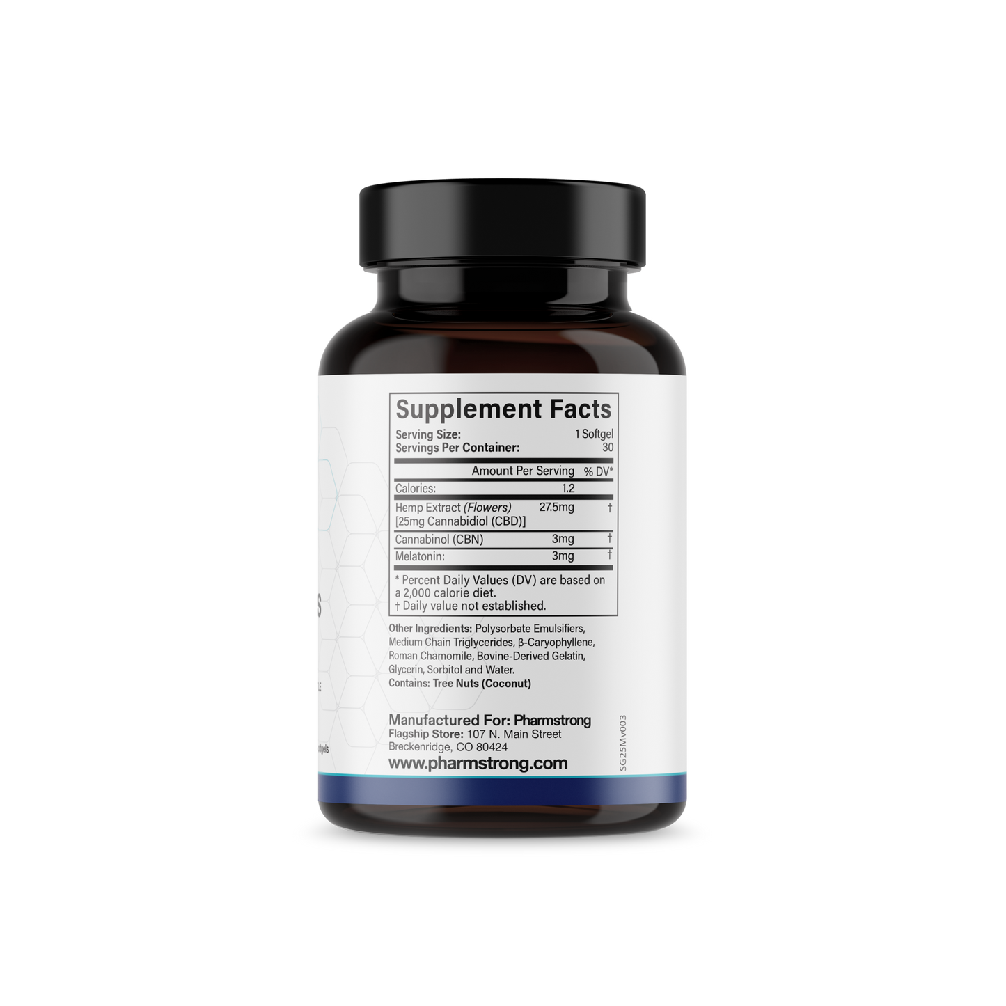 CBD and Melatonin Softgels with CBN, 750mg