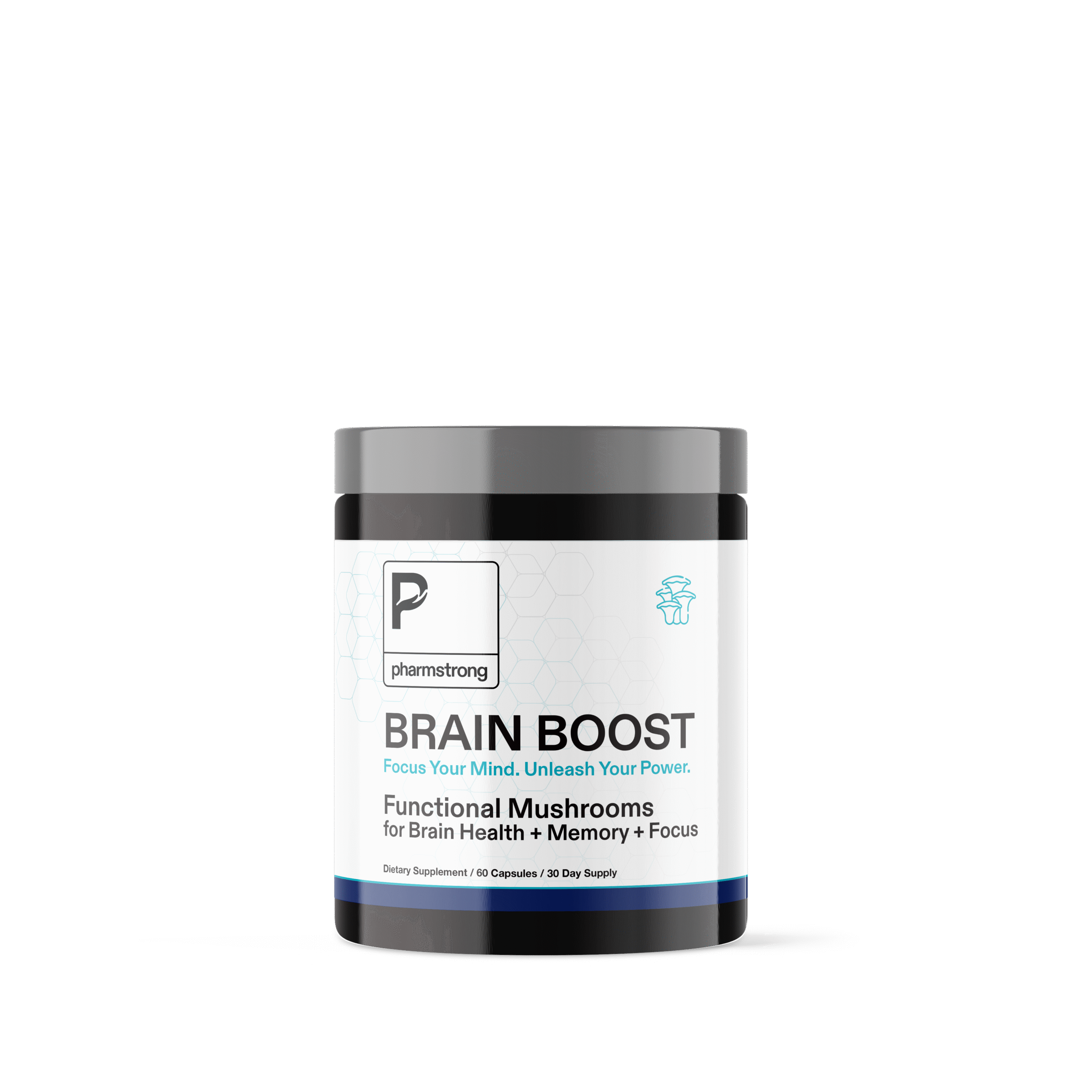 Brain Boost – Functional Mushrooms for Brain Health, Memory, and Focus (60 Capsules)