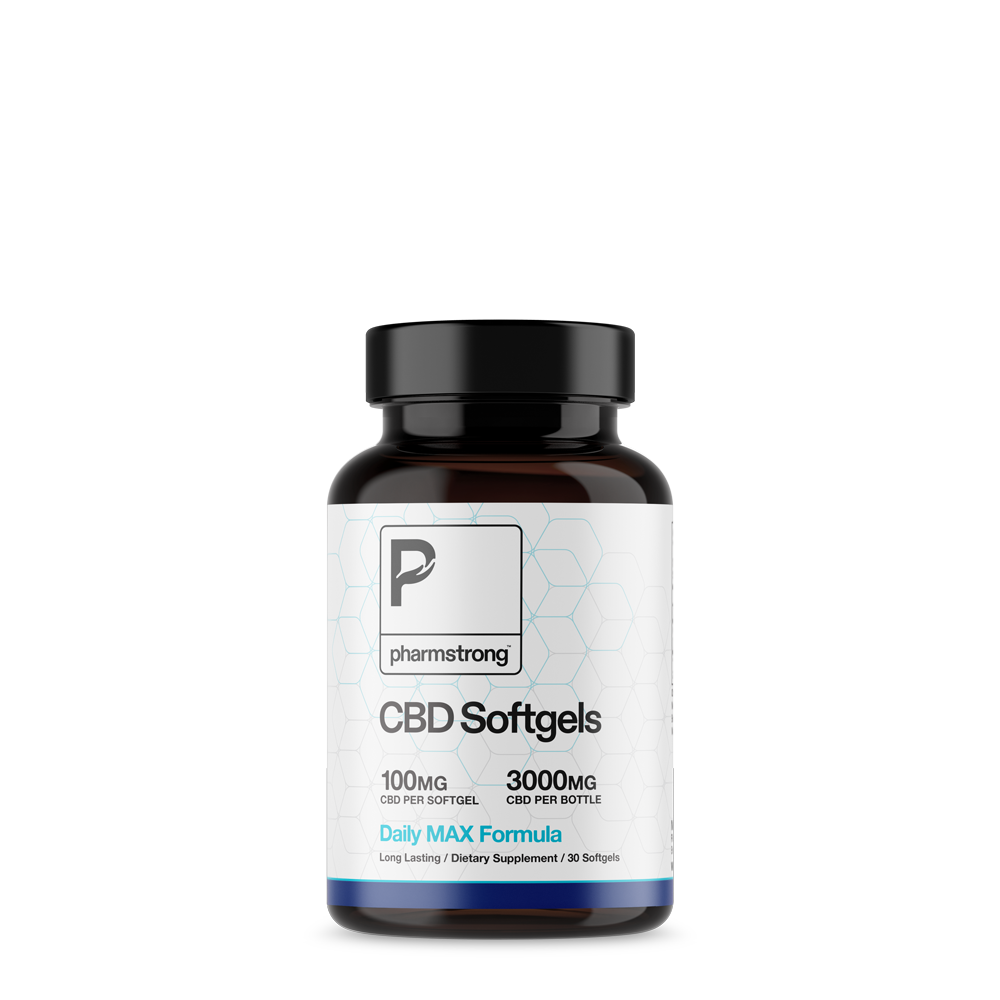 NEW! CBD Softgels 100 mg — Same Great Formula, Now 4× the Strength
