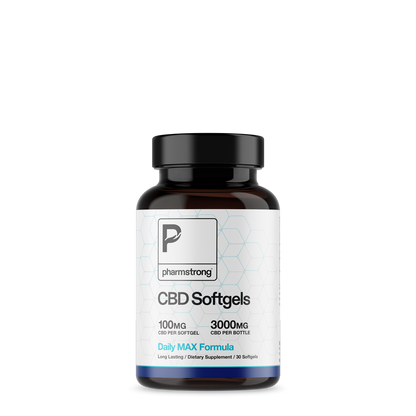 NEW! CBD Softgels 100 mg — Same Great Formula, Now 4× the Strength