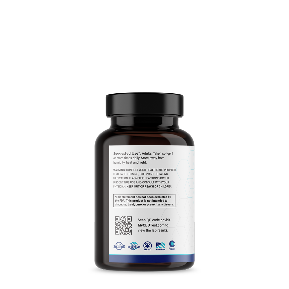 NEW! CBD Softgels 100 mg — Same Great Formula, Now 4× the Strength