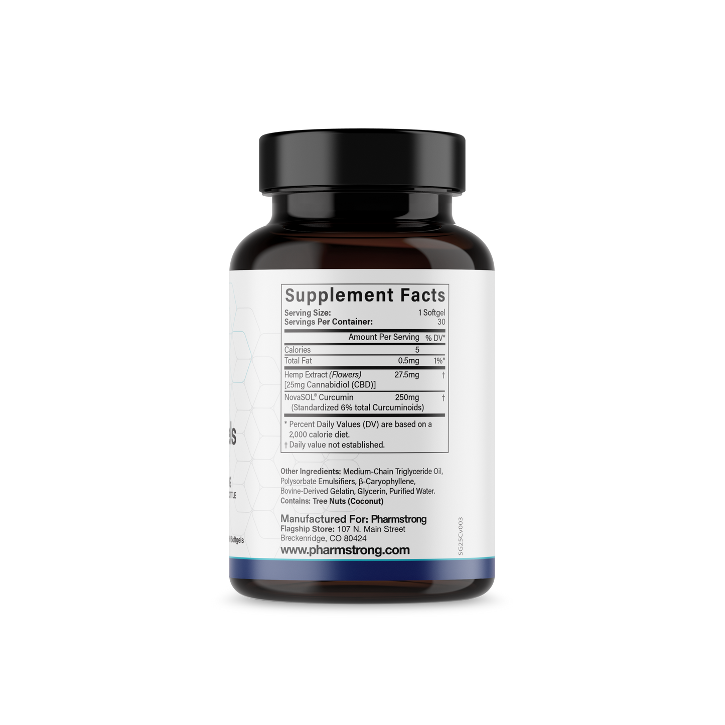 CBD Curcumin Softgels, 750mg