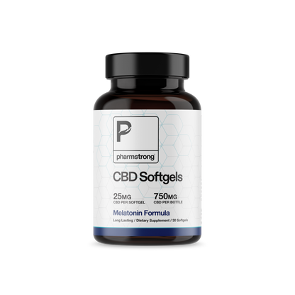 CBD and Melatonin Softgels with CBN, 750mg