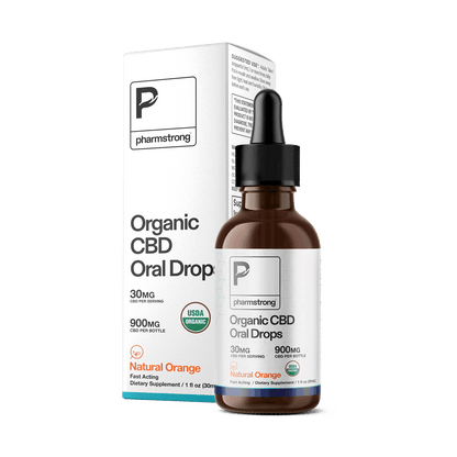 USDA Organic Natural Orange CBD Oral Drops, 1 oz - BOGO
