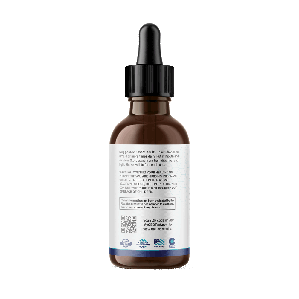 USDA Organic Natural Orange CBD Oral Drops, 1 oz - BOGO