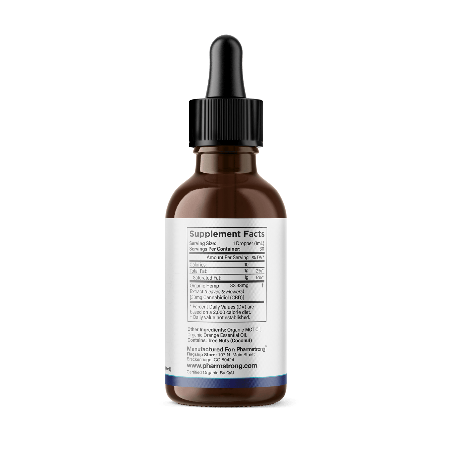 USDA Organic Natural Orange CBD Oral Drops, 1 oz - BOGO