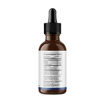 USDA Organic Natural Orange CBD Oral Drops, 1 oz - BOGO