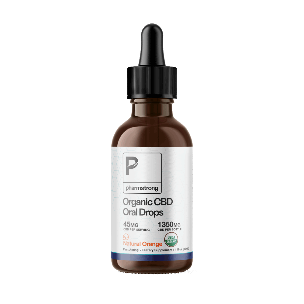 USDA Organic Natural Orange CBD Oral Drops, 1 oz - BOGO