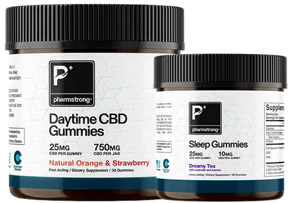 The Pharmstrong Day and Night Kit for Stress and Sleep Support